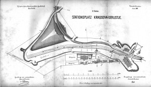 1 a Krassova-Gerlistje, Stationsplan, 1874-egyben