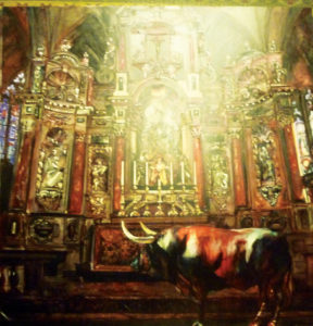 sz-Fikl György Bika az oltár előtt